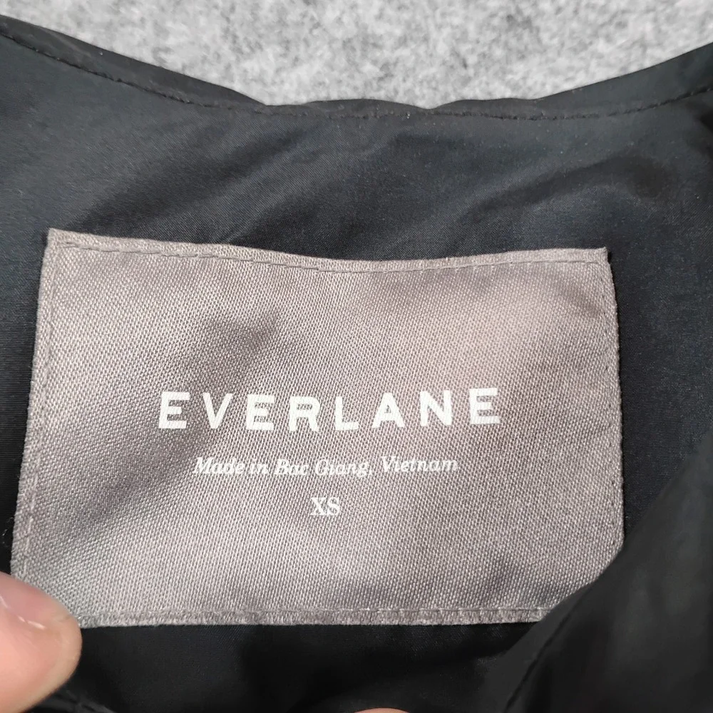 Everlane San Francisco Primaloft Puffy Bomber Renew Jacket Women XS Grey Quilted